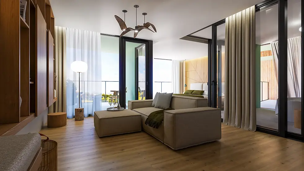 Apartament hotelowy - salon