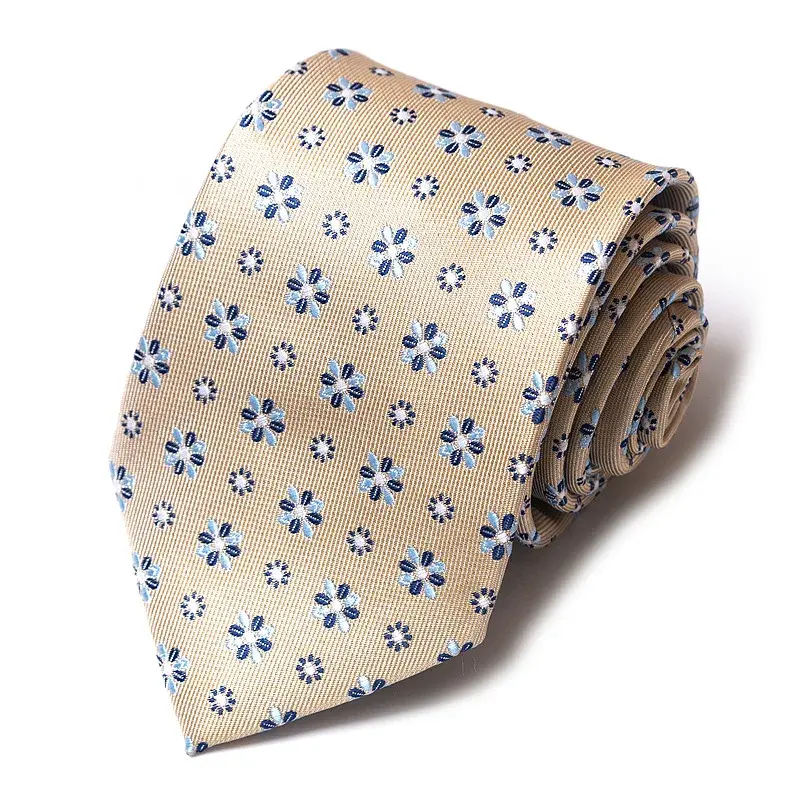Thumbnail: High-Quality Wedding Ties for Men Fashion New Style Blue Strip Print Neckties