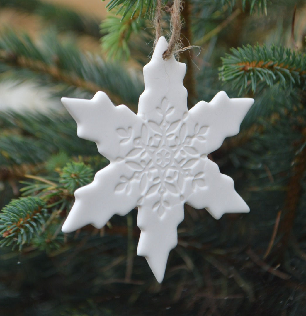 Porcelain Snowflake Christmas Decoration