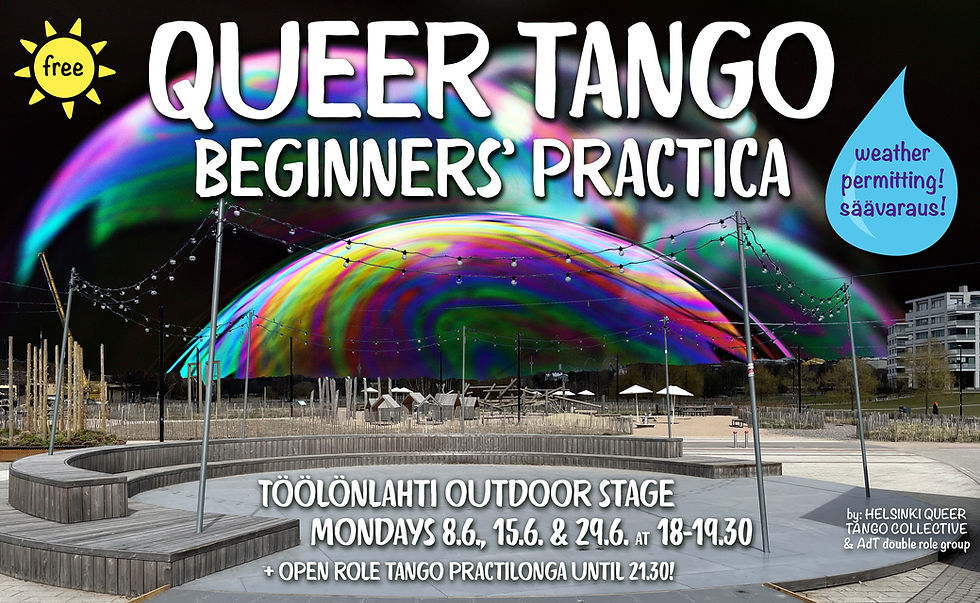 Queer tango beginners' practica + Open role lab