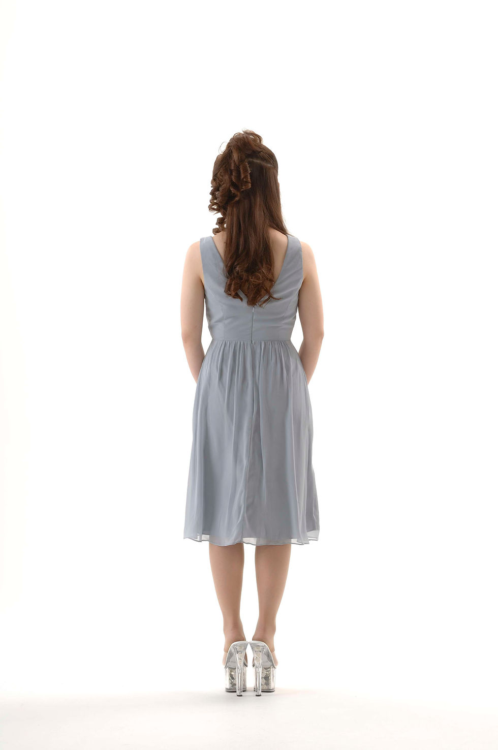 サムネイル： ♪【即納】Dessy Collection 2WAYラップドレス ｜結婚式 ロングドレス ショートドレス リゾートドレス パーティドレス ブライズメイドドレス