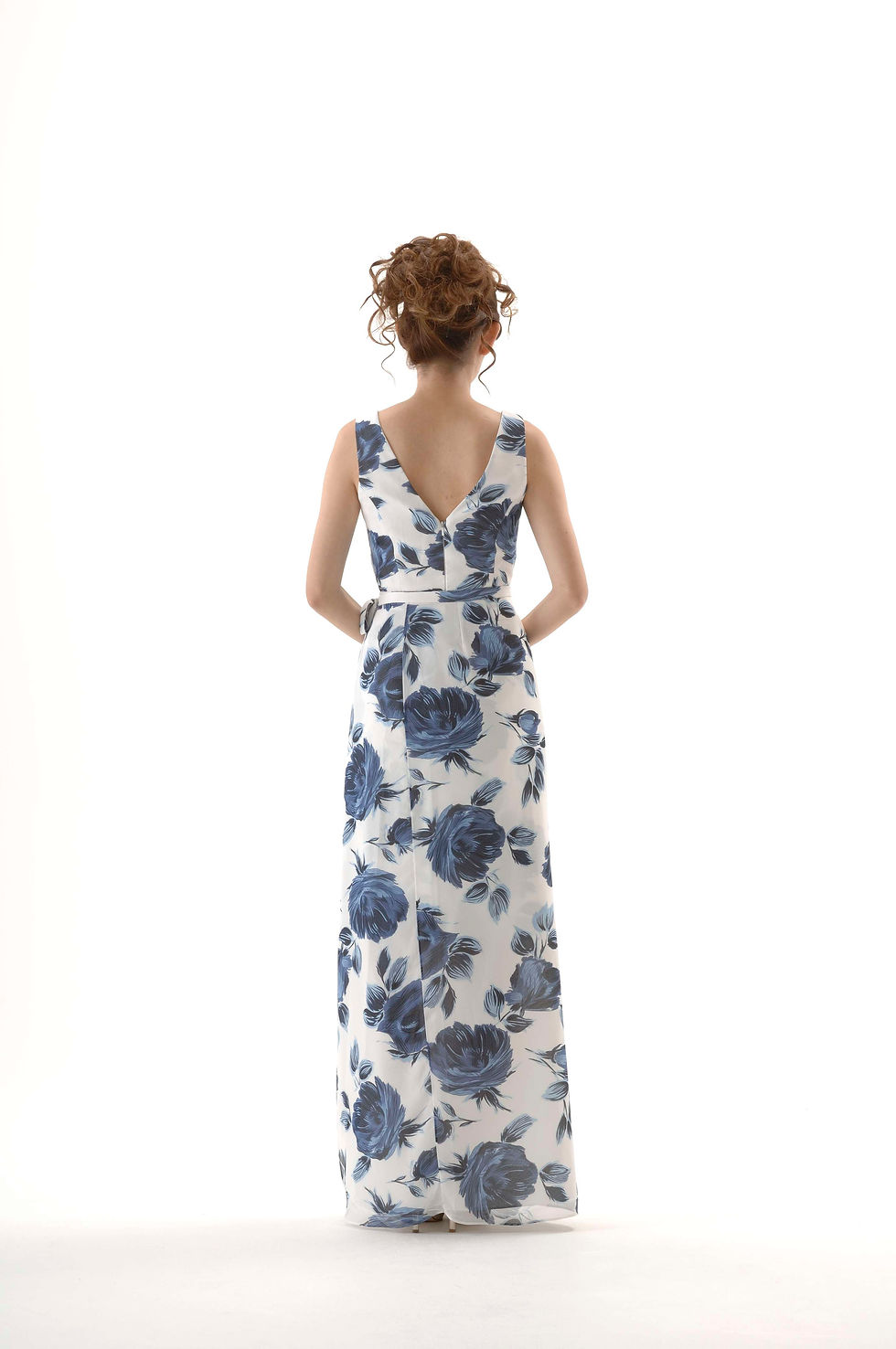 サムネイル： ♪【即納】Dessy Collection 2WAYラップドレス インディゴローズ｜結婚式 ロングドレス ショートドレス リゾートドレス パーティ