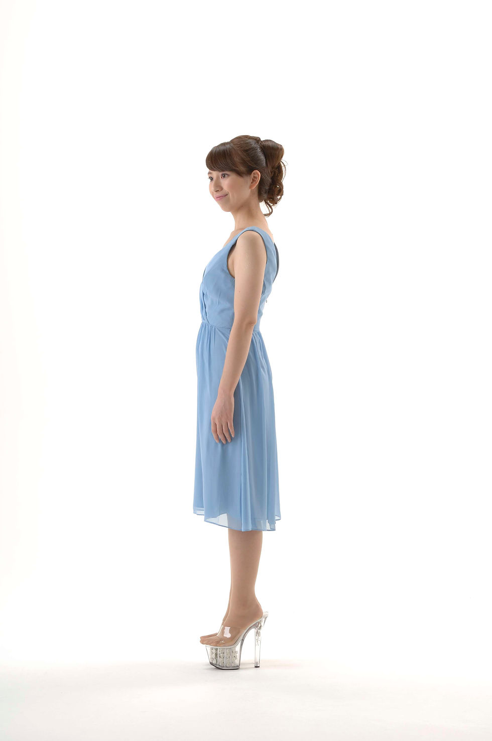 サムネイル： ♪【即納】Dessy Collection 2WAYラップドレス スモーキーブルー｜結婚式 ロングドレス ショートドレス リゾートドレス パーティドレス