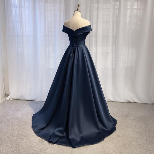 sugar オフショルダー マーメイドドレス ネイビー JEAN MACLEAN