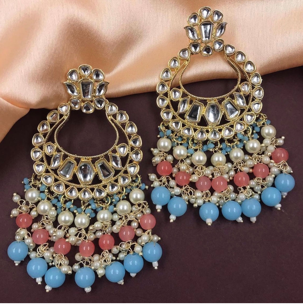 Traditional Kundan Danglers