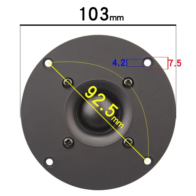 Thumbnail: HIFIDIY LIVE 4~4.5 Inch Tweeter Speaker Unit Black Silk Membrane 4/8ohm 30W