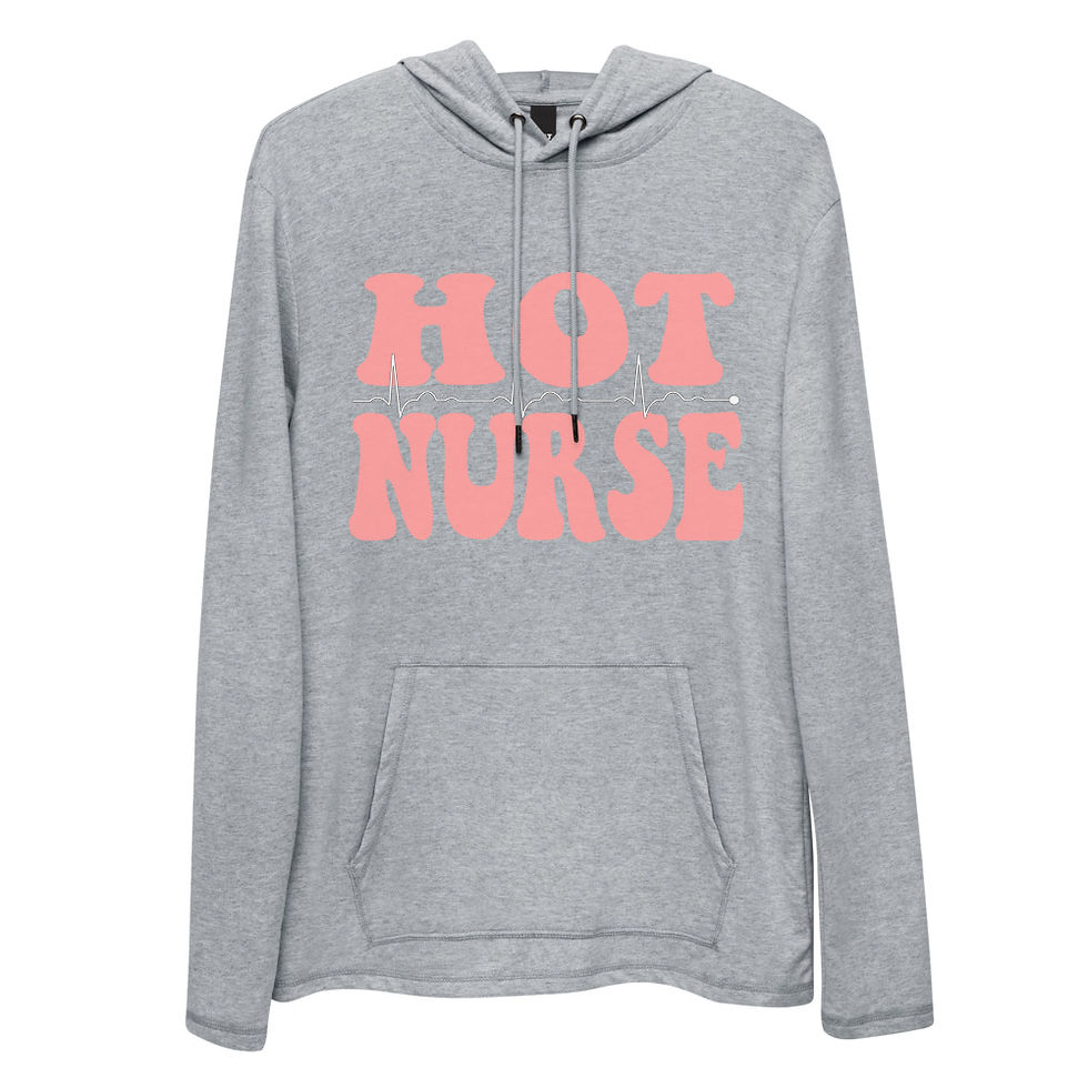Thumbnail: Hot Nurse Lightweight Hoodie Front