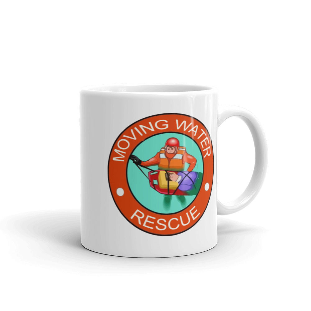 Moving Water Rescue Glossy Mug