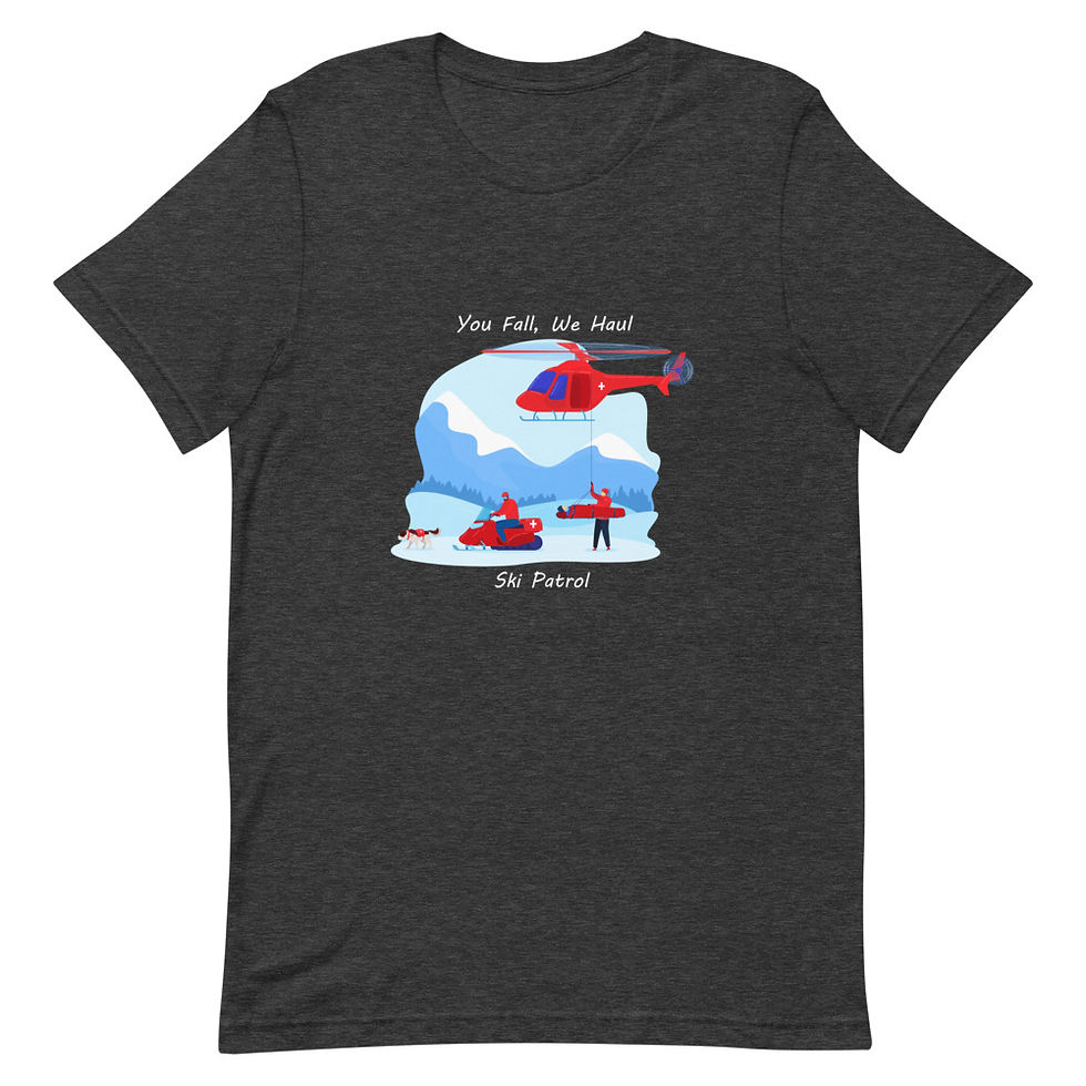 Thumbnail: You Fall We Haul Ski Patrol Short Sleeve Unisex T-Shirt 
