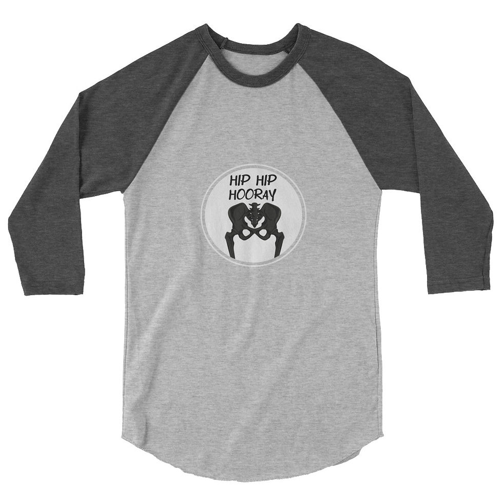 Thumbnail: Hip Hip Hooray 3/4 sleeve raglan shirt Front 