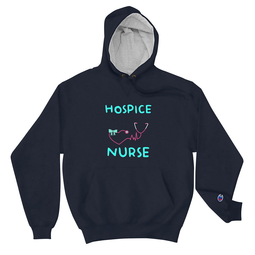 Hospice Nurse Champion Hoodie Front