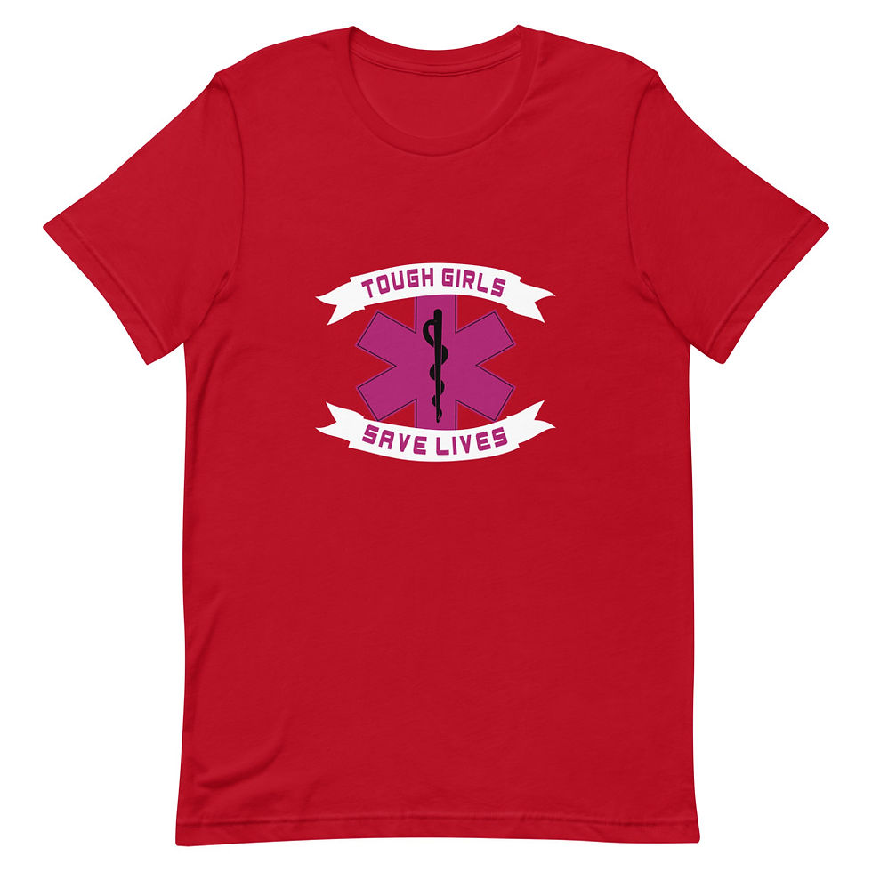 Thumbnail: Tough Girls Save Lives Short Sleeve Unisex T-Shirt 