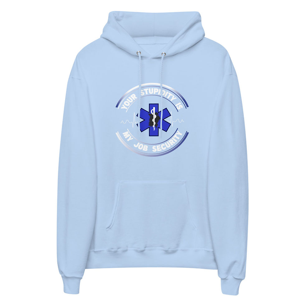 Thumbnail: Your Stupidity is My Job Security unisex fleece hoodie