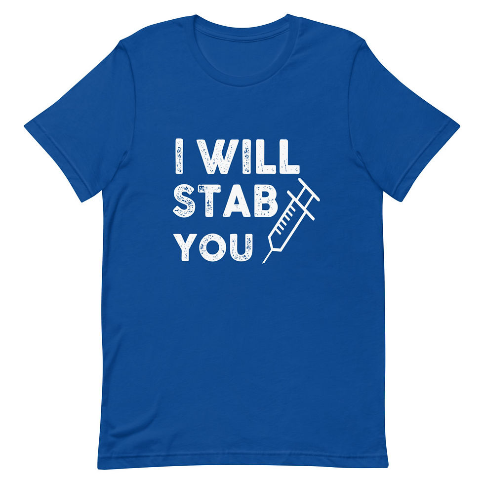 Thumbnail: I will Stab You Short Sleeve Unisex T-Shirt 