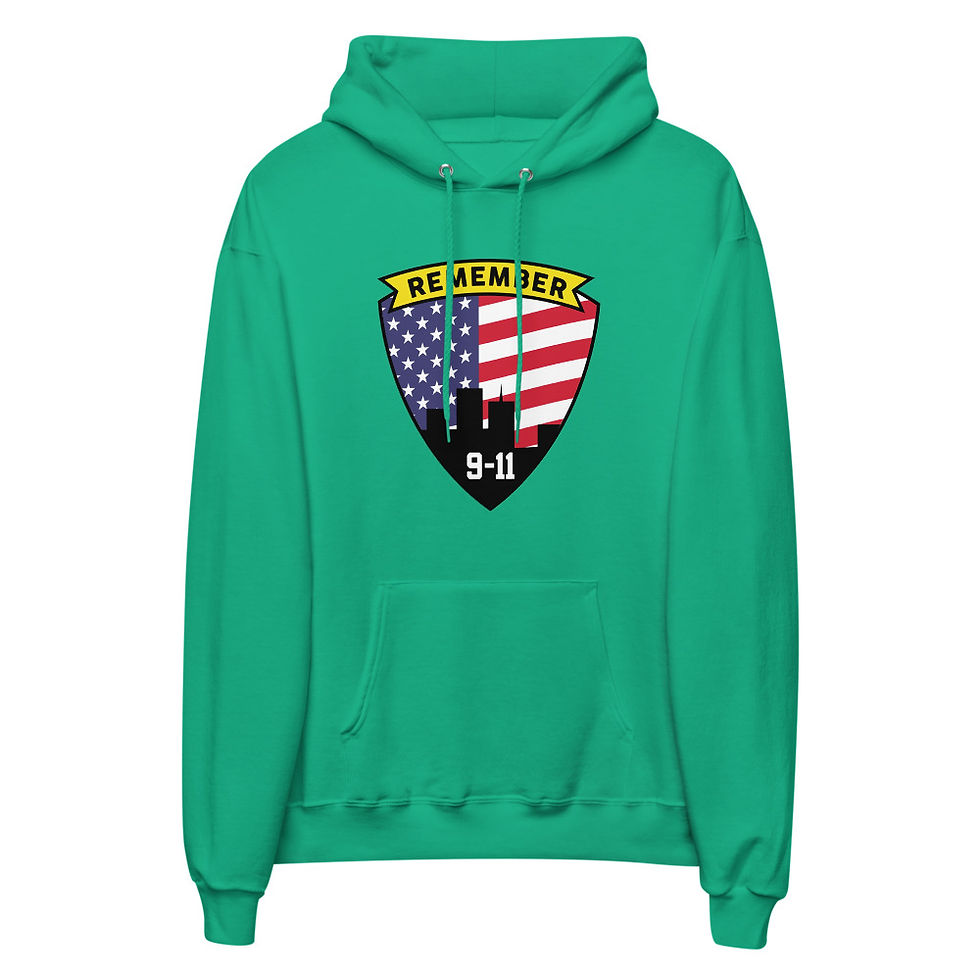 Thumbnail: Remember 9-11  unisex fleece hoodie 