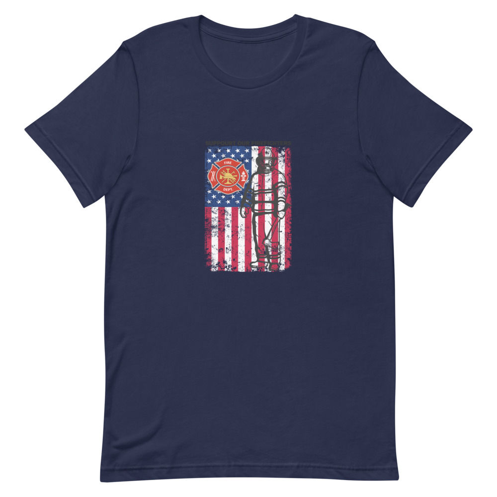 Support Our Firefighters Short Sleeve Unisex T-Shirt 
