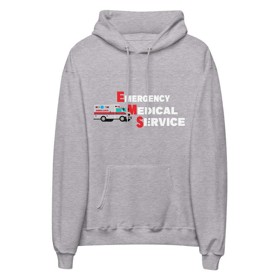 Thumbnail: Emergency Medical Services unisex fleece hoodie