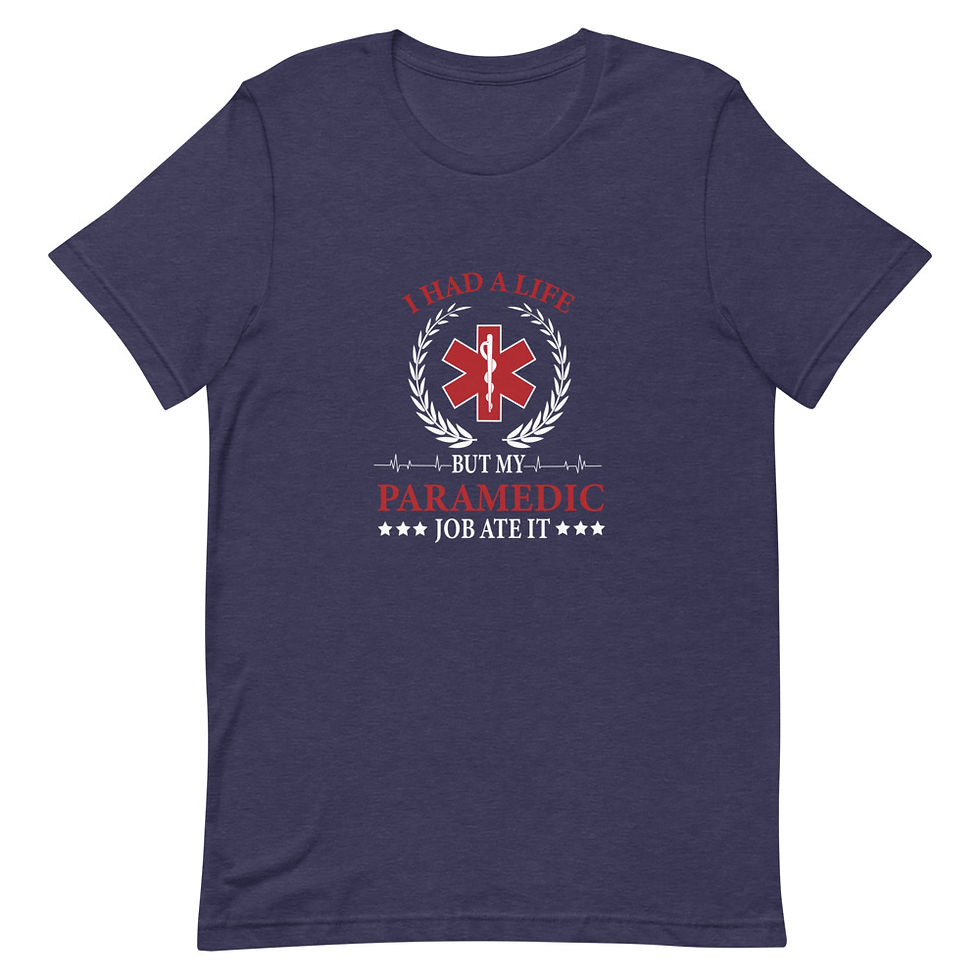 Thumbnail: I Had A Life But My Paramedic Job Ate It  Short Sleeve Unisex T-Shirt 