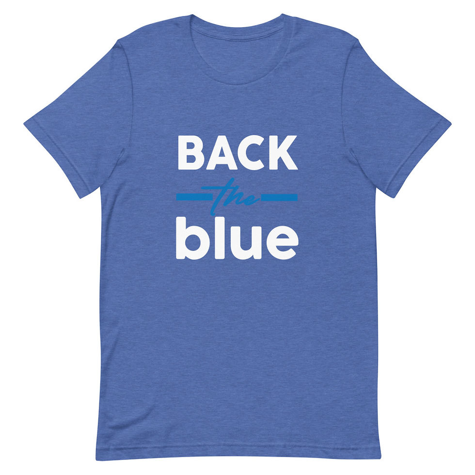 Thumbnail: Back the Blue Short Sleeve Unisex T-Shirt 
