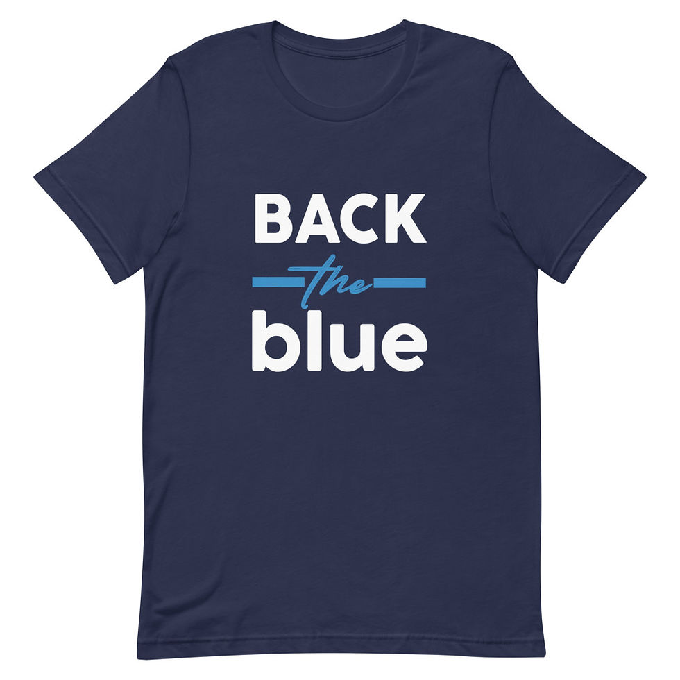 Thumbnail: Back the Blue Short Sleeve Unisex T-Shirt 