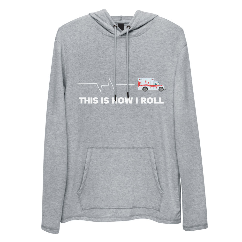 This is How I Roll  Unisex Lightweight Hoodie Front