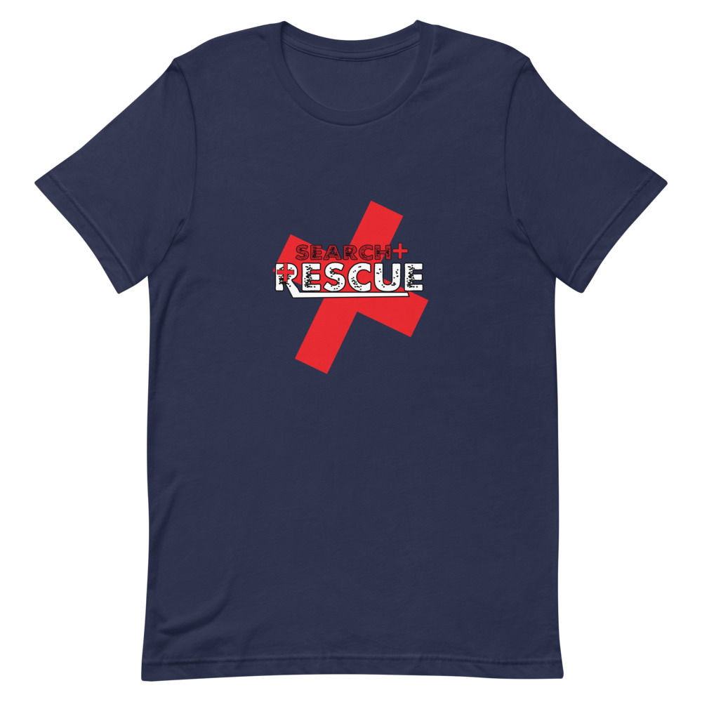 Distressed Search and Rescue Sleeve Unisex T-Shirt 