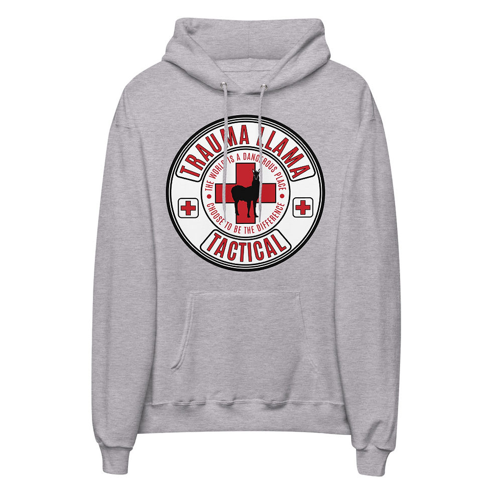 Thumbnail: Trauma Llama Tactical unisex fleece hoodie