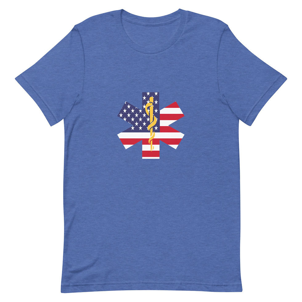 Thumbnail: Stars and Stripes Star of Life Short Sleeve Unisex T-Shirt 