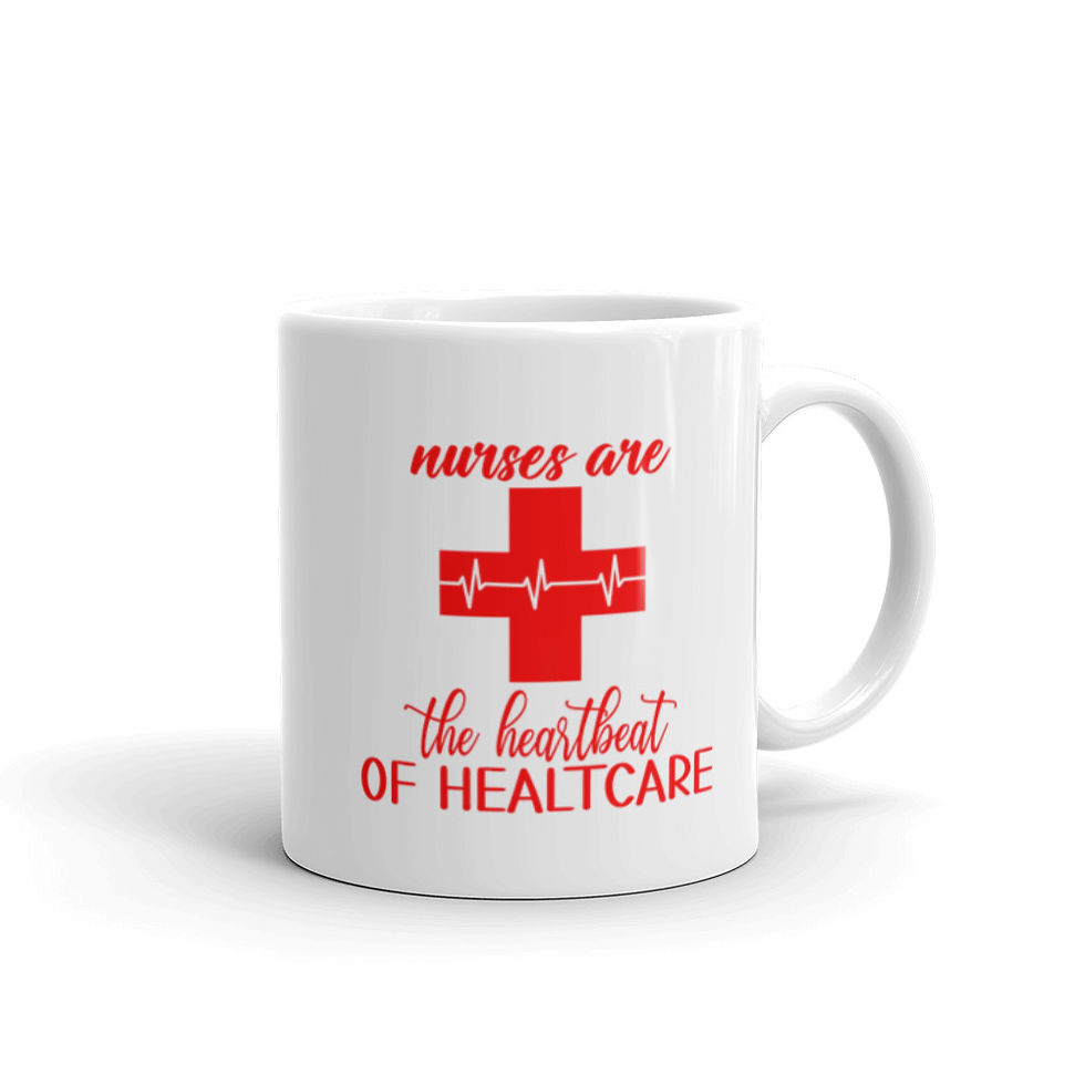 Thumbnail: Nurses Are The Heartbeat of Healthcare Glossy Mug
