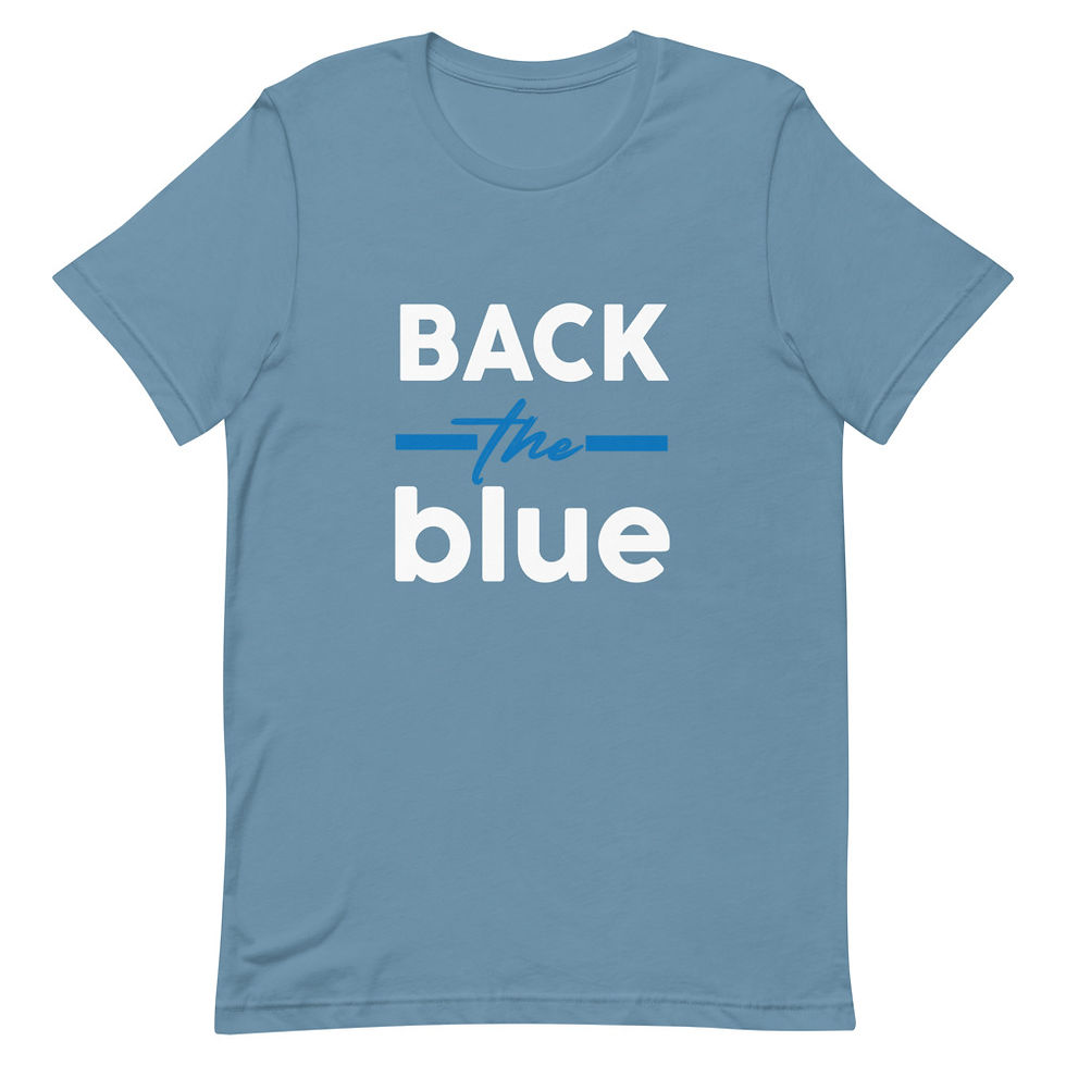 Thumbnail: Back the Blue Short Sleeve Unisex T-Shirt 