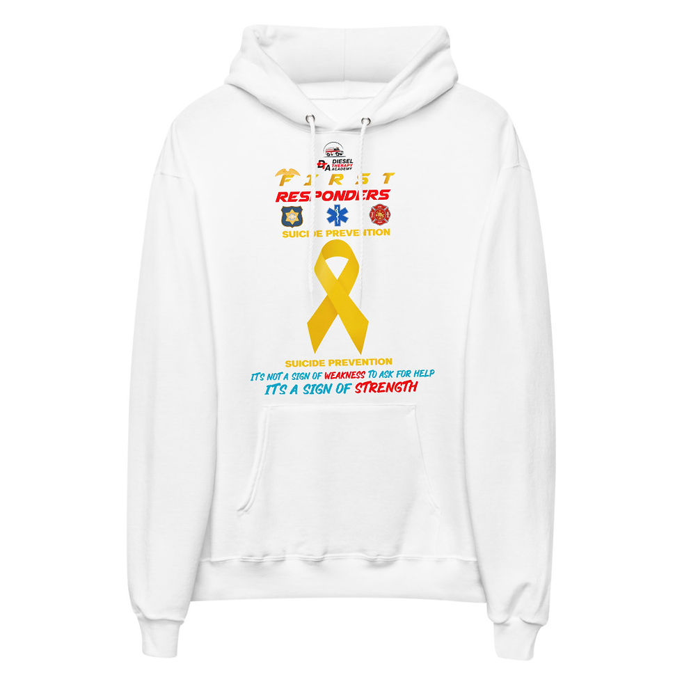Thumbnail: First Responders Asking For Help Is Not A Sign Of Weakness unisex fleece hoodie