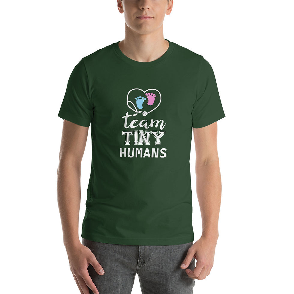 Thumbnail: Team Tiny Humans Short Sleeve Unisex T-Shirt 