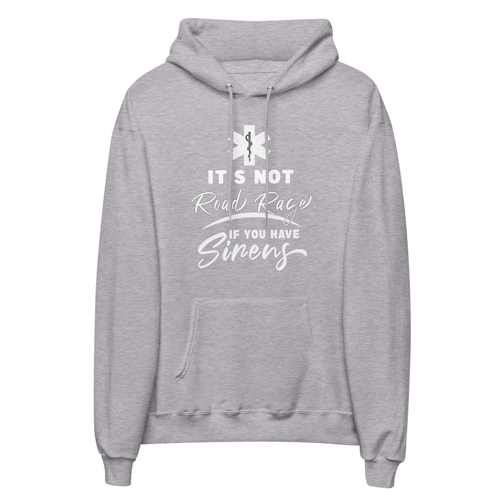 Thumbnail: It's Not Road Rage if You Have Sirens unisex fleece hoodie
