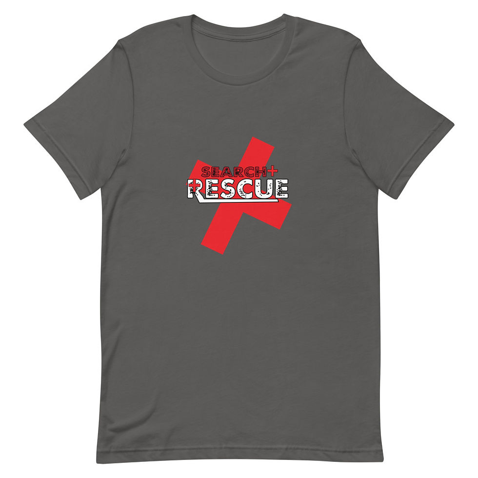 Thumbnail: Distressed Search and Rescue Sleeve Unisex T-Shirt 