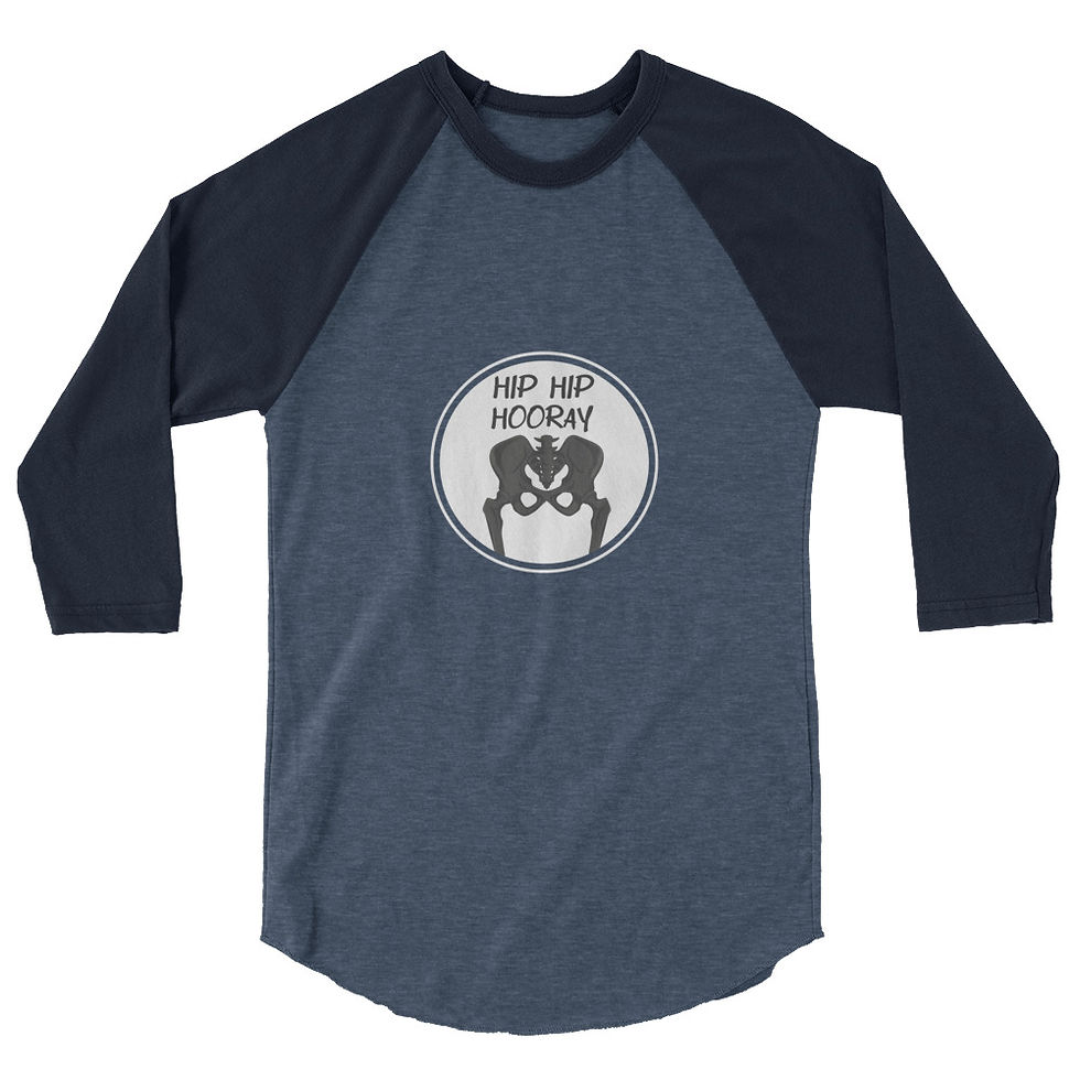 Thumbnail: Hip Hip Hooray 3/4 sleeve raglan shirt Front 