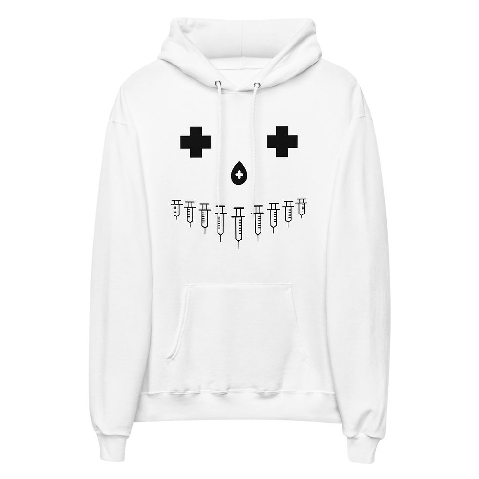 Thumbnail: Snowman unisex fleece hoodie