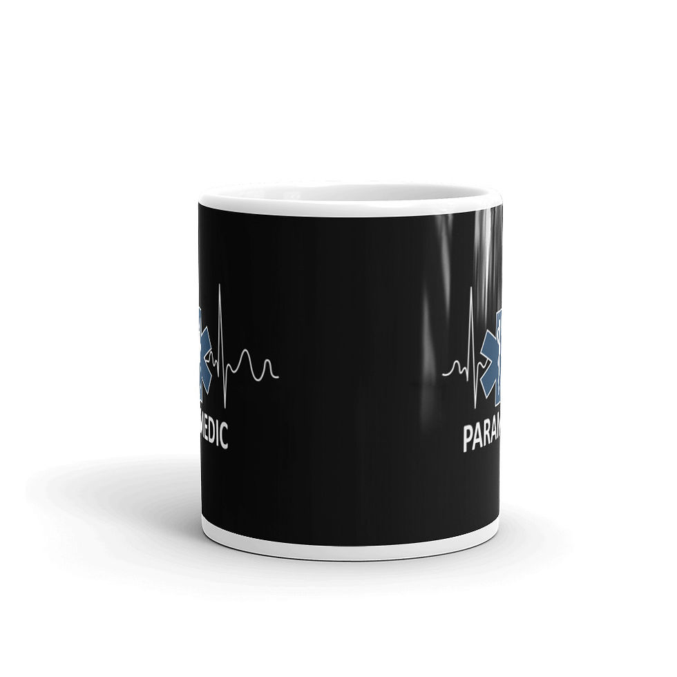 Thumbnail: Paramedic Heart Rhythm White Glossy Mug