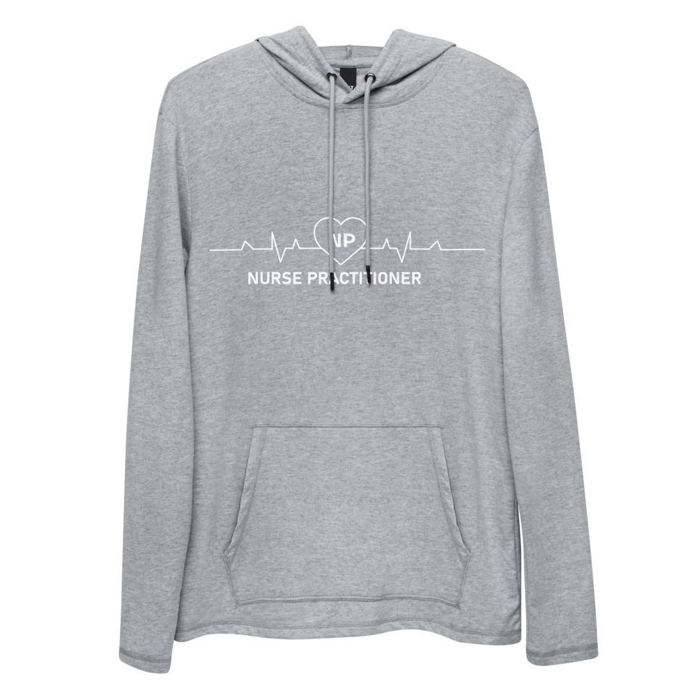 Nurse Practitioner Lightweight Hoodie Front