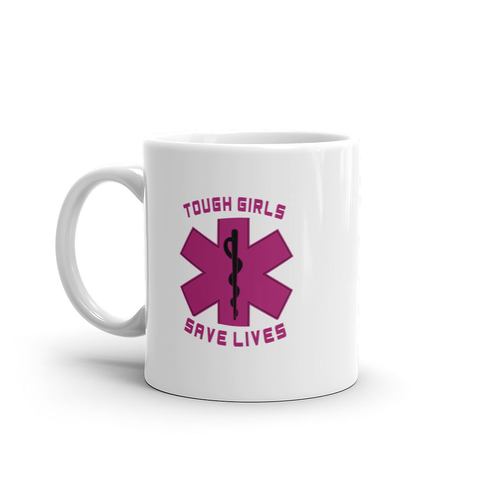 Thumbnail: Tough Girls Save Lives Glossy Mug