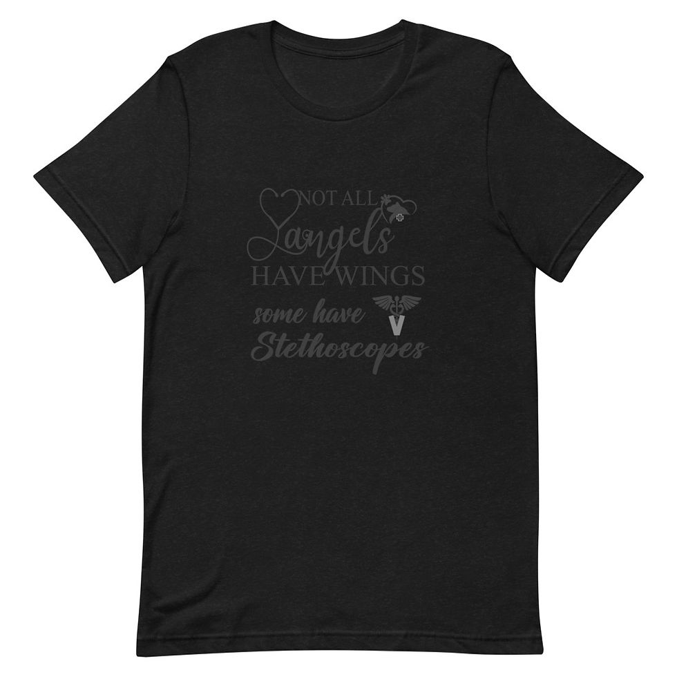 Thumbnail: Not All Angels Have Wings Short Sleeve Unisex T-Shirt 