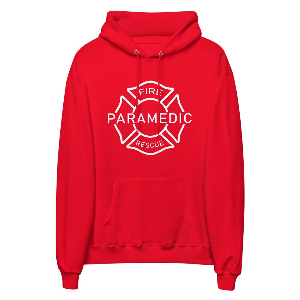 Fire Paramedic unisex fleece hoodie