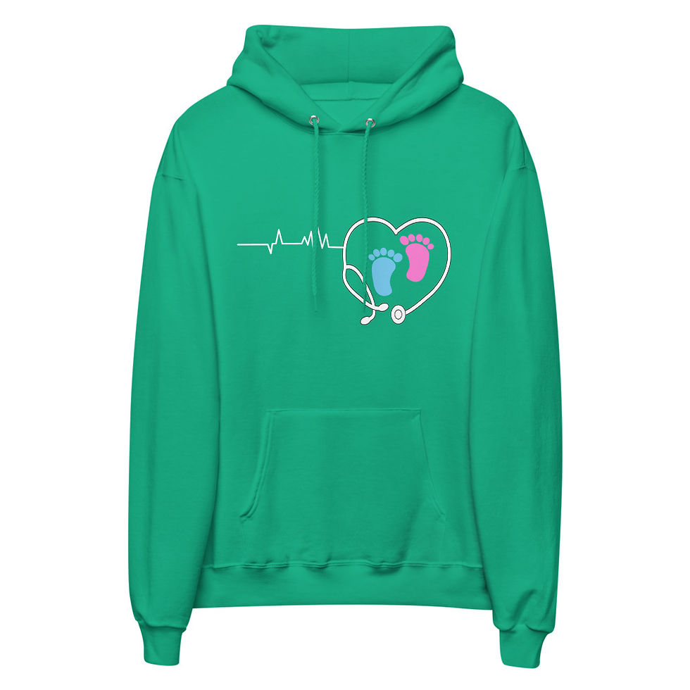 Thumbnail: Tiny Footprints Unisex fleece hoodie