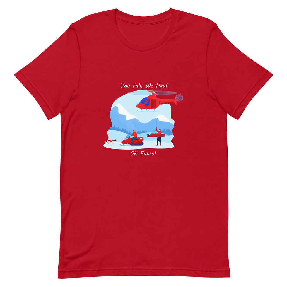 Thumbnail: You Fall We Haul Ski Patrol Short Sleeve Unisex T-Shirt 