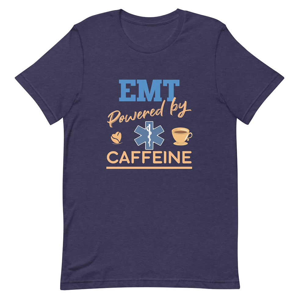 Thumbnail: EMT Powered By Caffeine Short Sleeve Unisex T-Shirt 