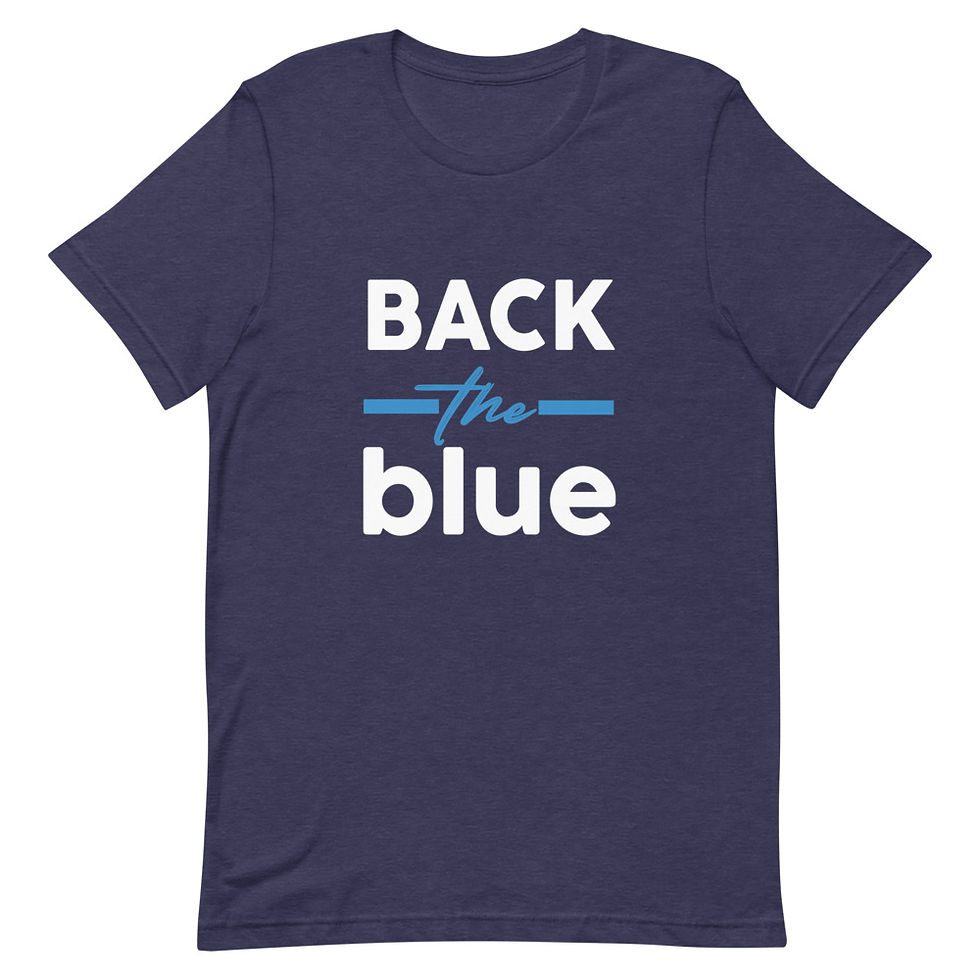 Thumbnail: Back the Blue Short Sleeve Unisex T-Shirt 