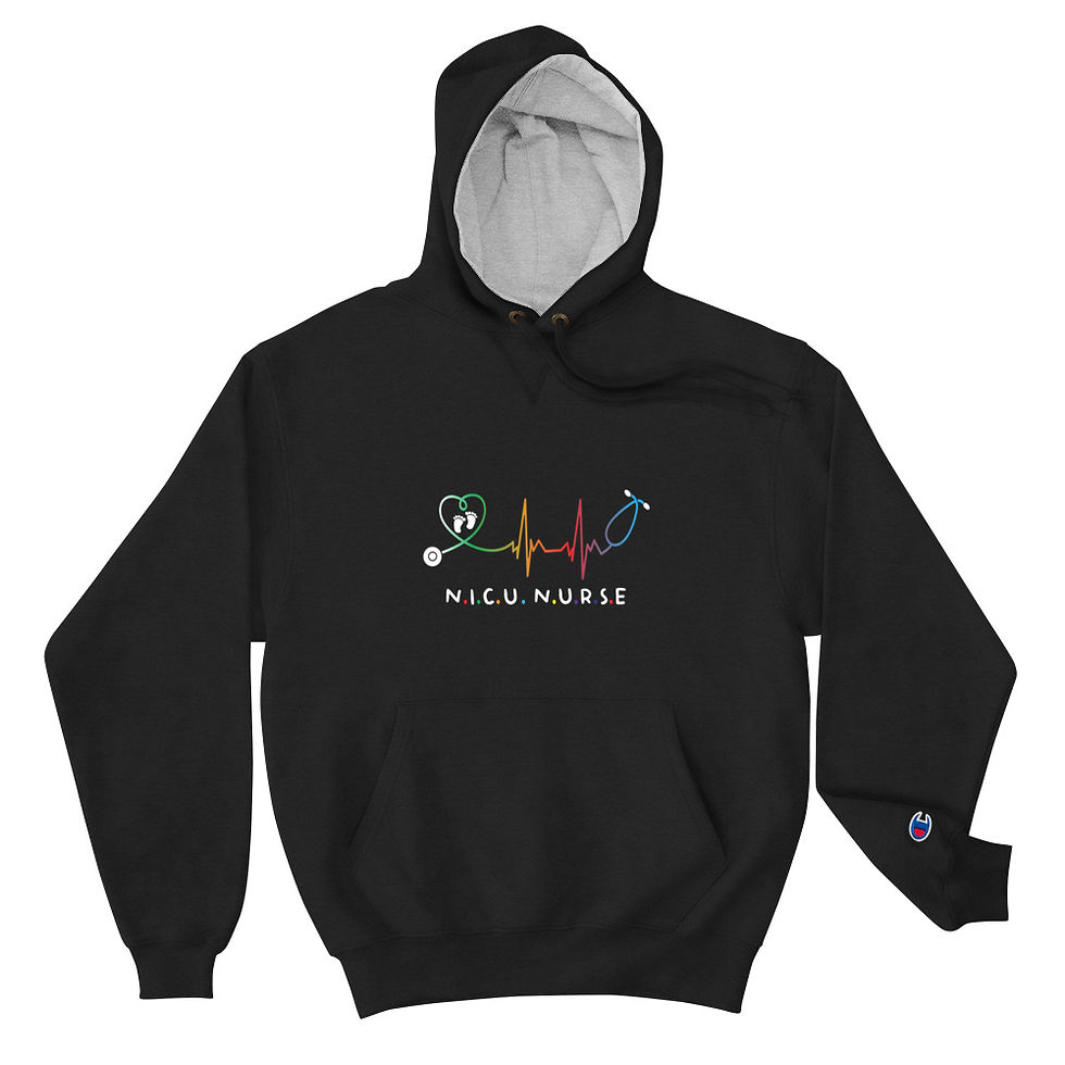 Thumbnail: NICU Nurse Champion  Hoodie Front 