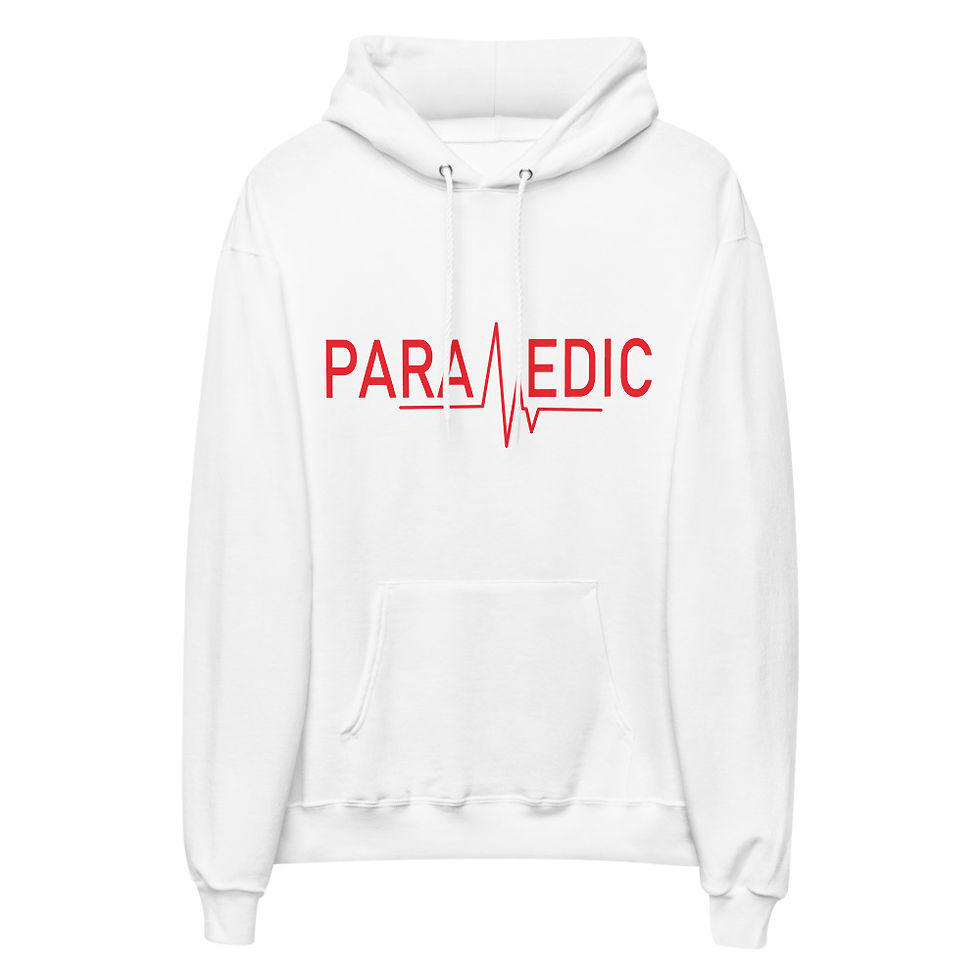Thumbnail: Paramedic unisex fleece hoodie