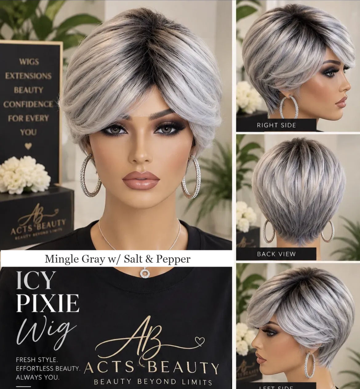 JAEL Icy Pixie Wig
