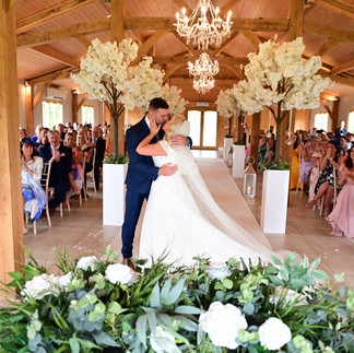 Merrydale Manor: Wedding photographer, Sean Peters, Manchester weddings, vows, kiss