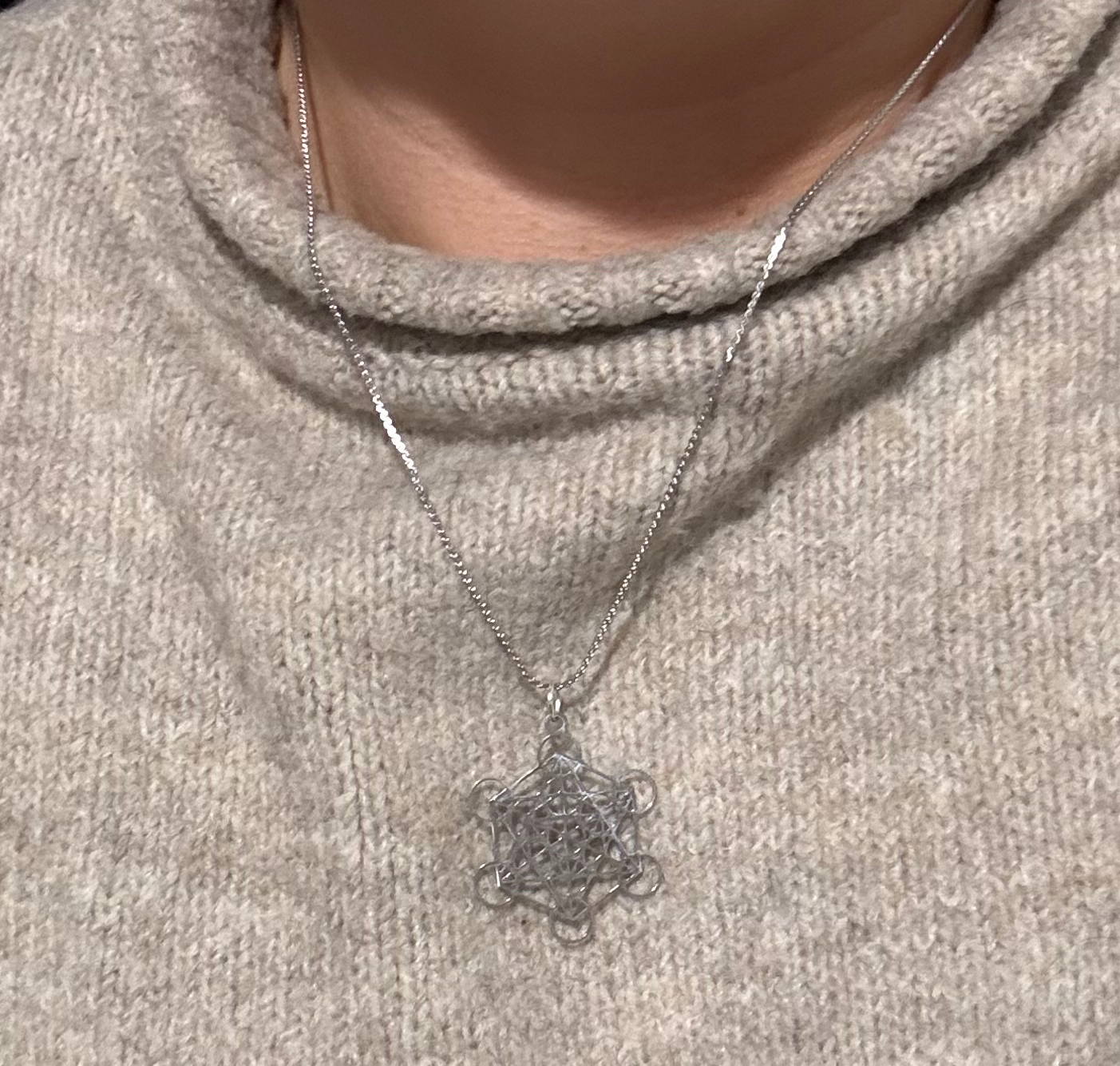 Collier cube de Métatron